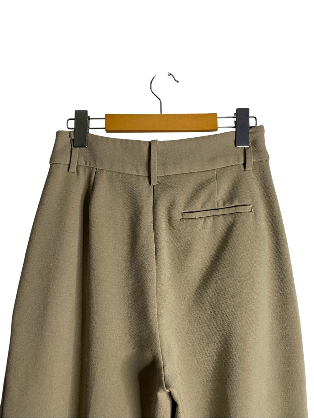OAK + FORT Women’s Straight Leg High Waisted Trousers in Winter Twig - Picture 9 of 10